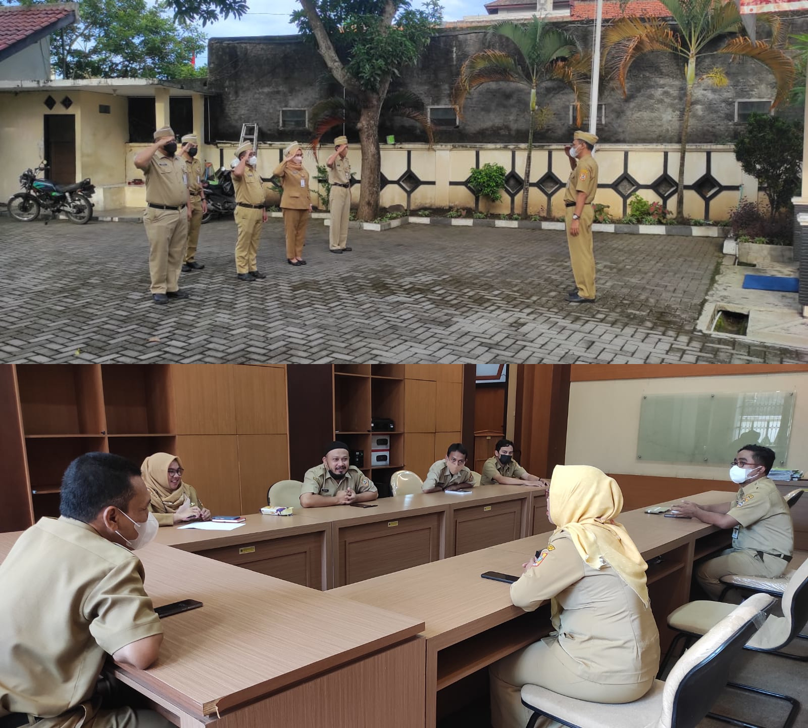 Menyambut Tahun Baru 2022, Cabang Dinas ESDM Wilayah Serayu Selatan Melaksanakan Apel Pagi dan Rapat Koordinasi Awal Tahun